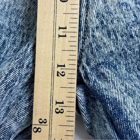 Vintage 80s zipper ankle jesns 8 high rise acid wash 27 stretch Pure Jeanswear - Picture 9 of 11